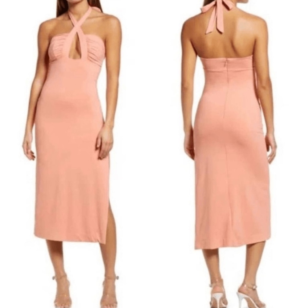 NWT Bardot Guilia Halter Midi Dress size M reg $129